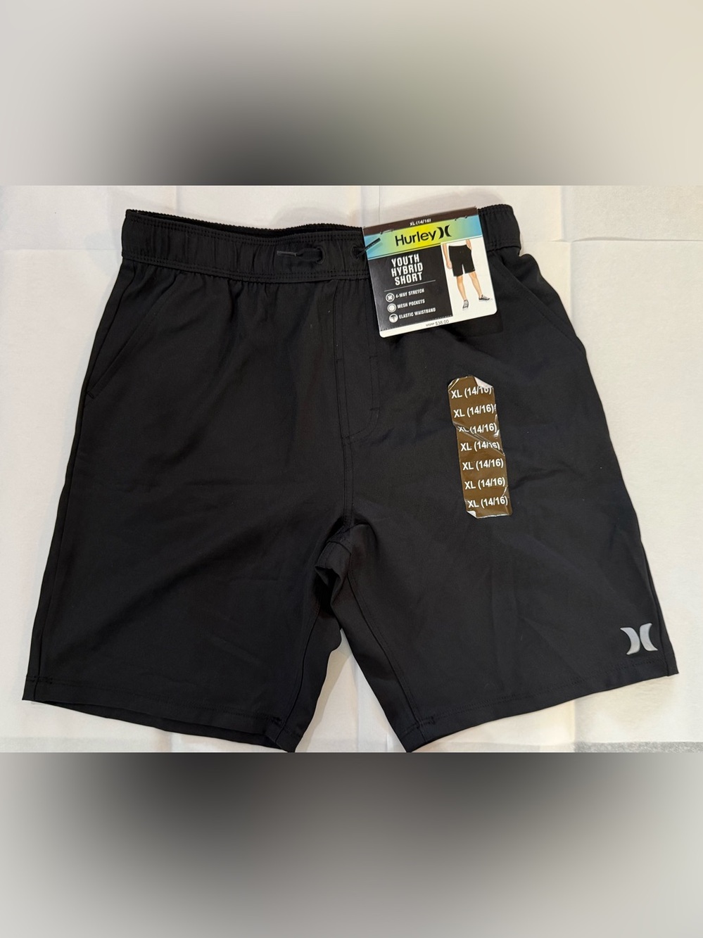 Hurley Black Youth Hybrid Shorts